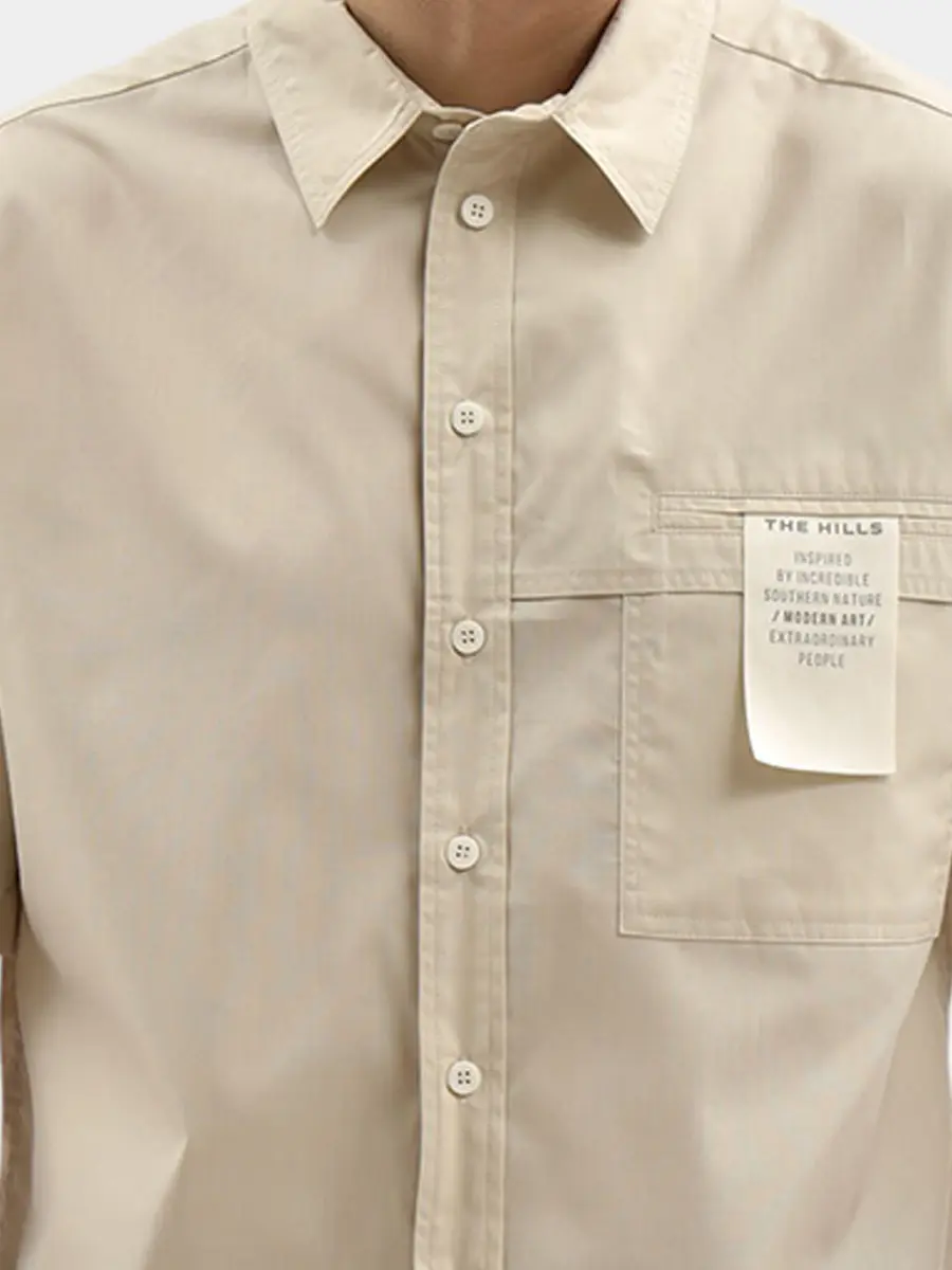 Рубашка однотонная