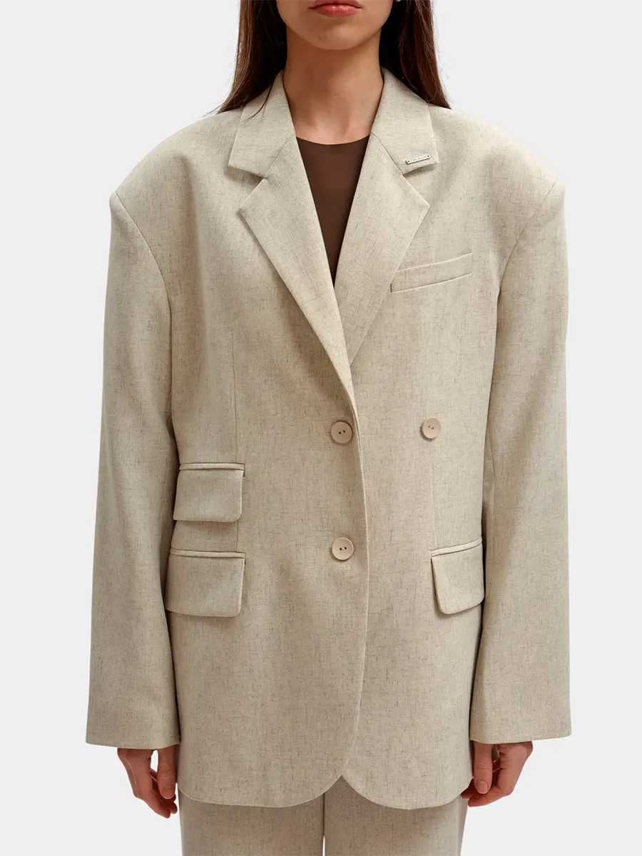 Пиджак однотонный