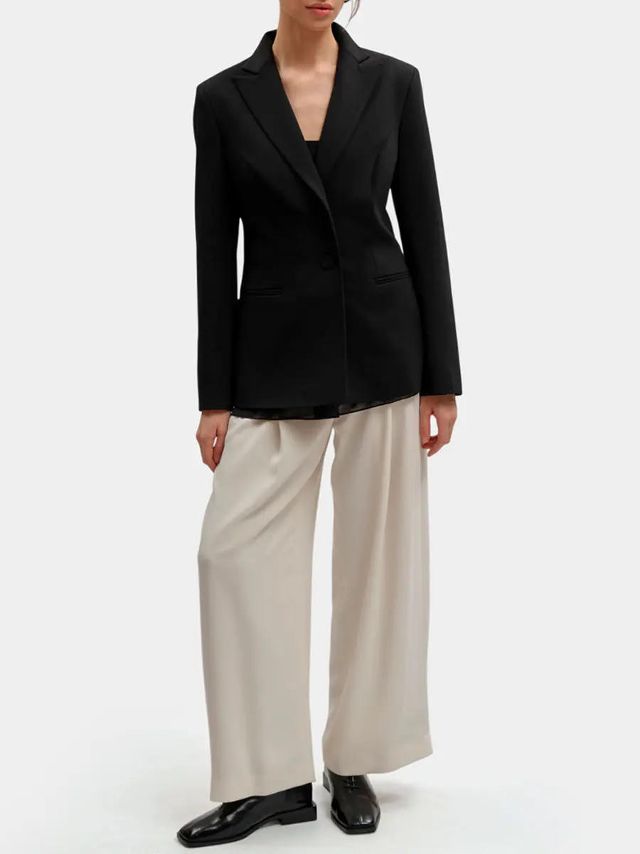 Пиджак однотонный