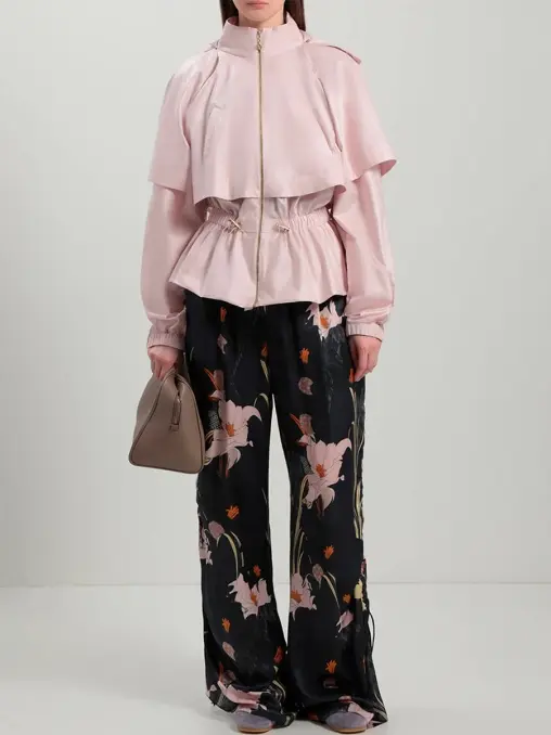 Брюки из хлопка и шелка FREE AGE