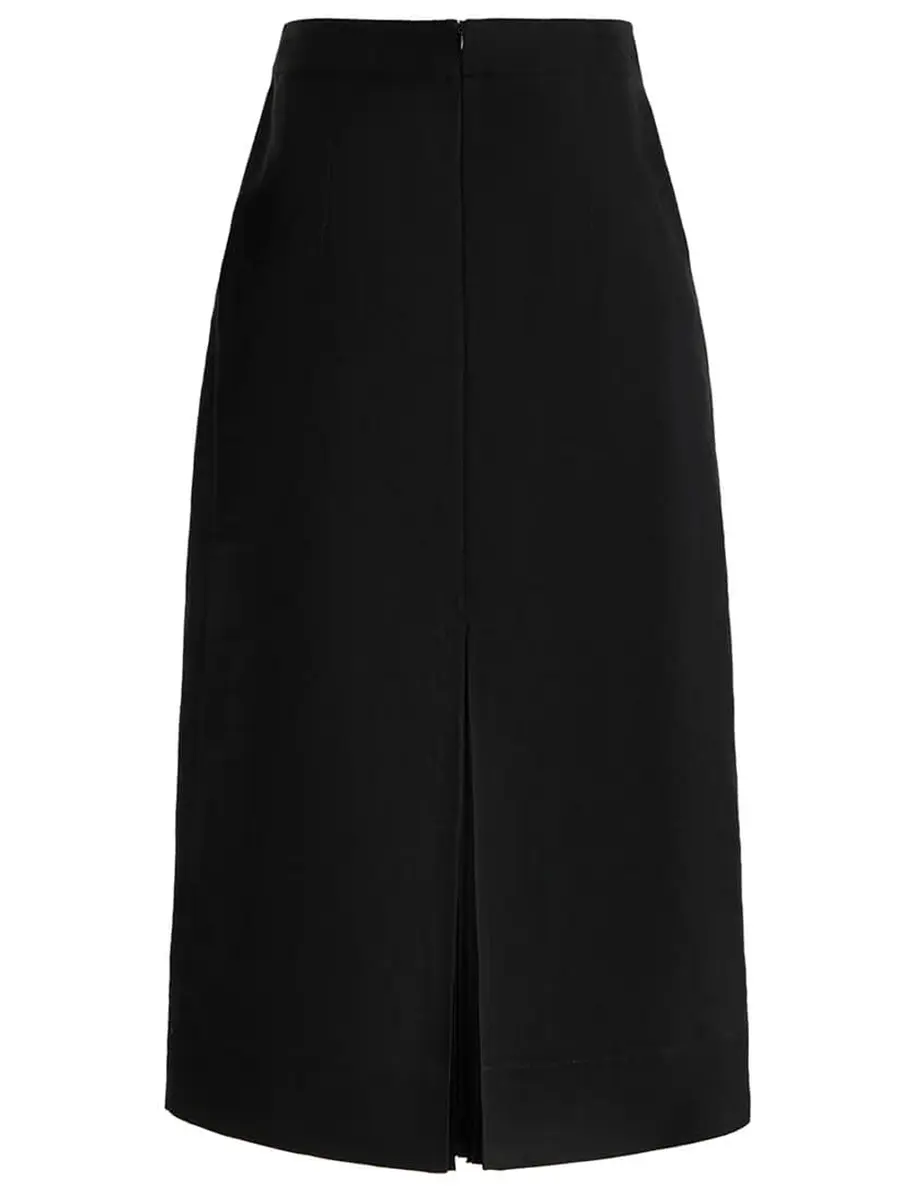 Юбка из льна и шелка