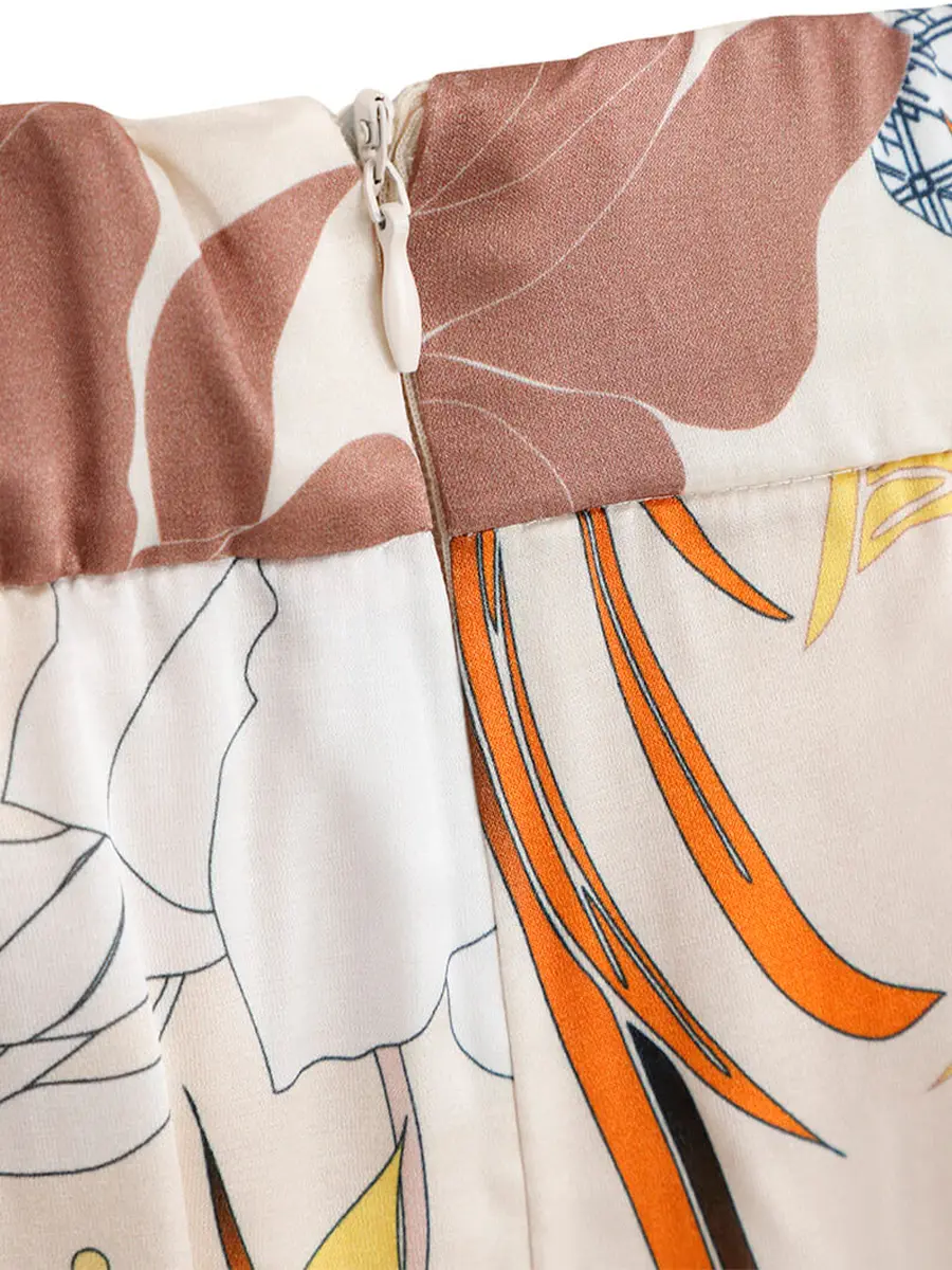 Юбка из хлопка и шелка