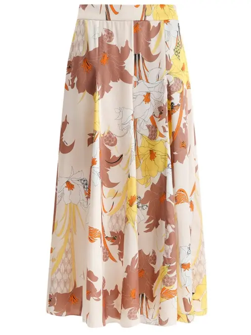 Юбка из хлопка и шелка FREE AGE