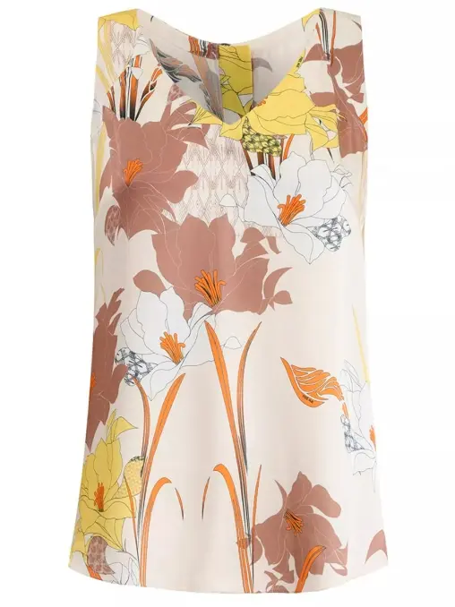 Топ из хлопка и шелка FREE AGE