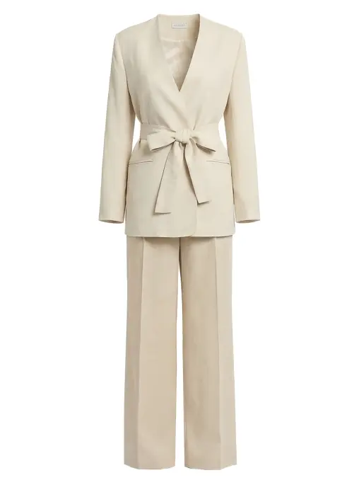 Костюм из вискозы и льна ANTONELLI FIRENZE