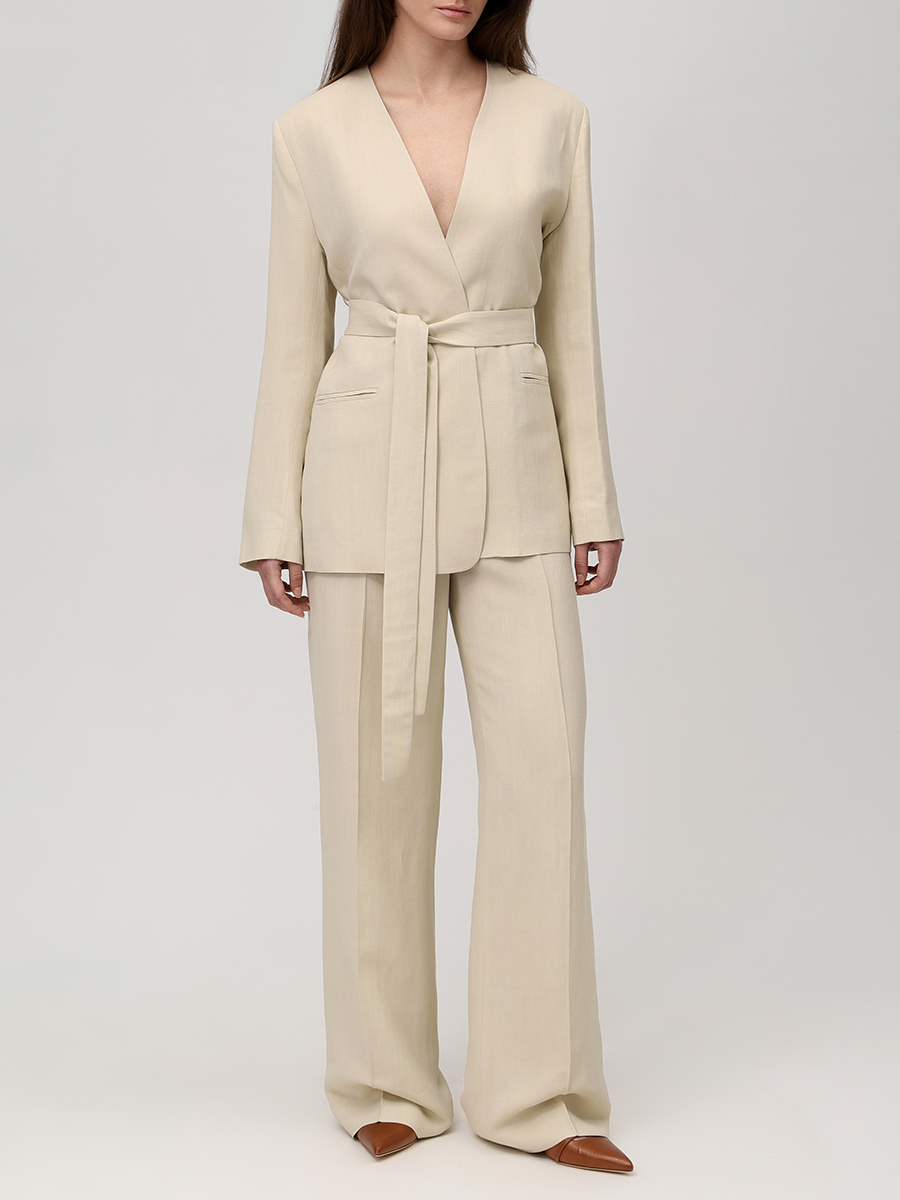 Костюм из вискозы и льна