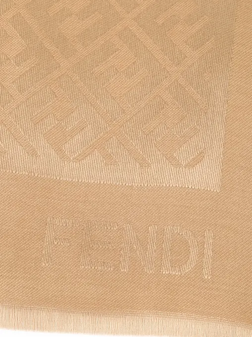 Платок из шелка и шерсти FENDI