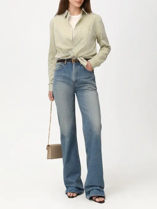 Рубашка хлопковая SAINT LAURENT