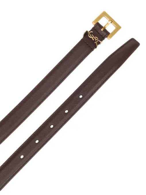 Ремень кожаный SAINT LAURENT