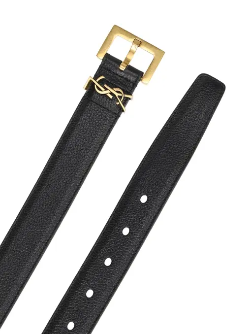 Ремень кожаный SAINT LAURENT