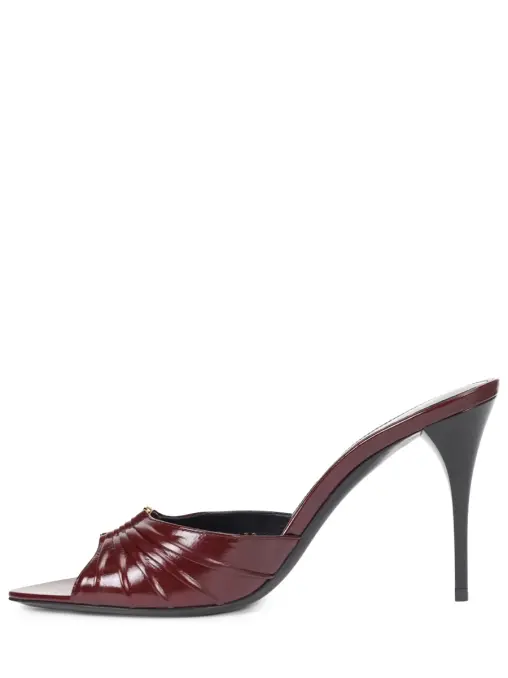 Мюли кожаные SAINT LAURENT