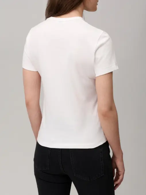 Футболка из хлопка и модала SAINT LAURENT