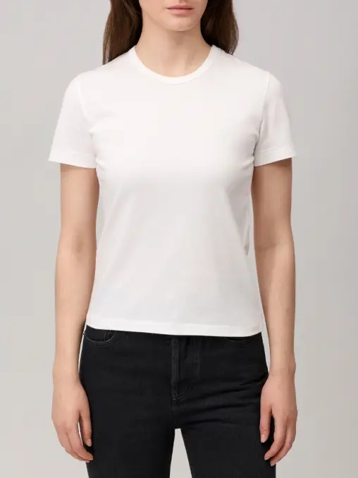 Футболка из хлопка и модала SAINT LAURENT