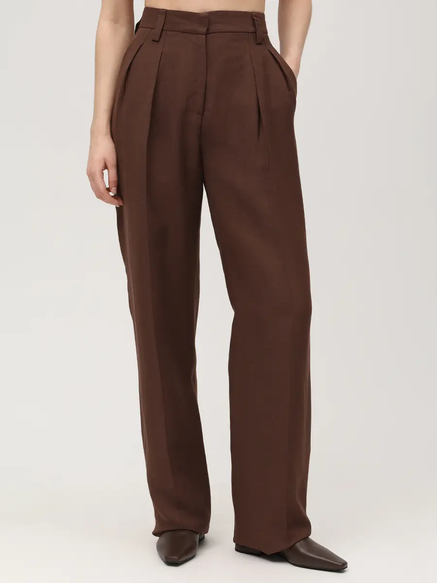 Костюм-тройка из вискозы и льна