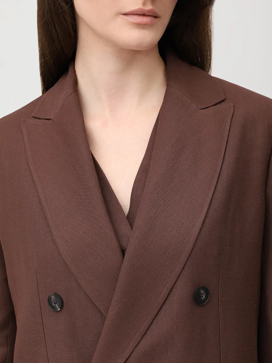 Костюм-тройка из вискозы и льна