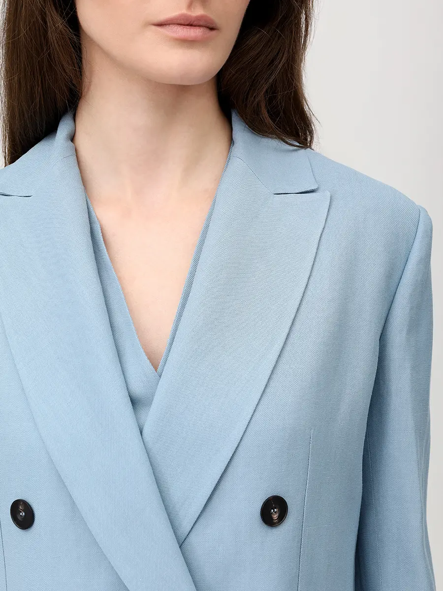 Костюм-тройка из вискозы и льна