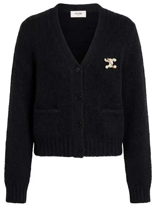 Кардиган из кашемира и шелка CELINE