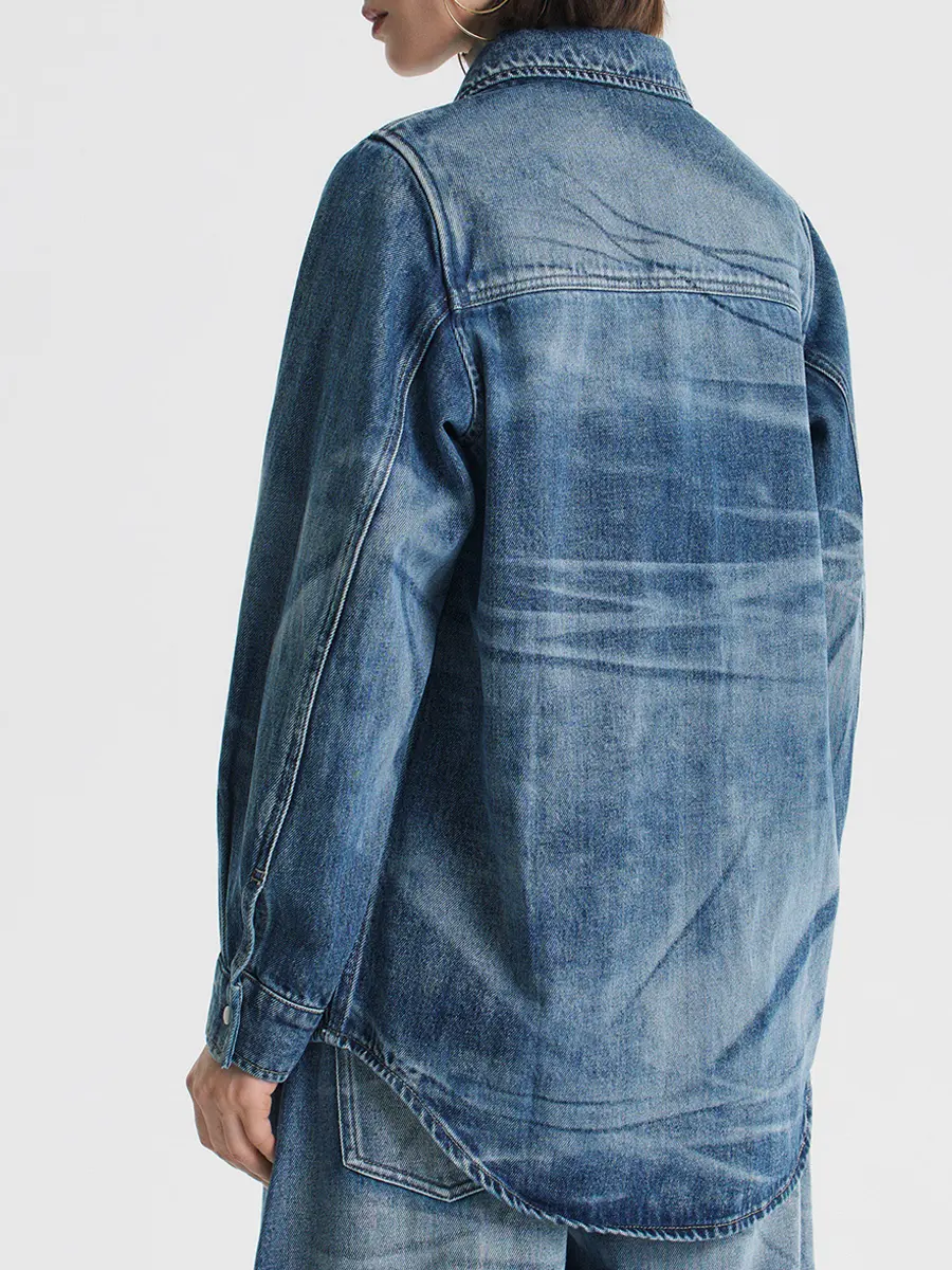 Рубашка джинсовая