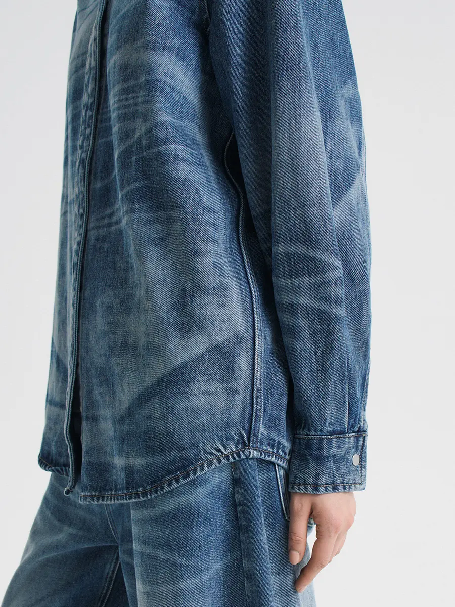 Рубашка джинсовая