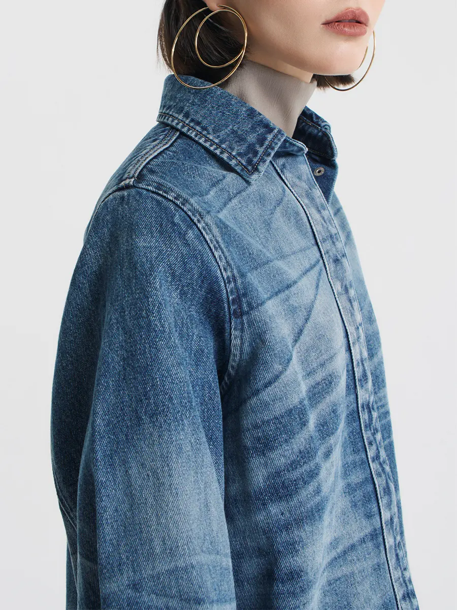 Рубашка джинсовая