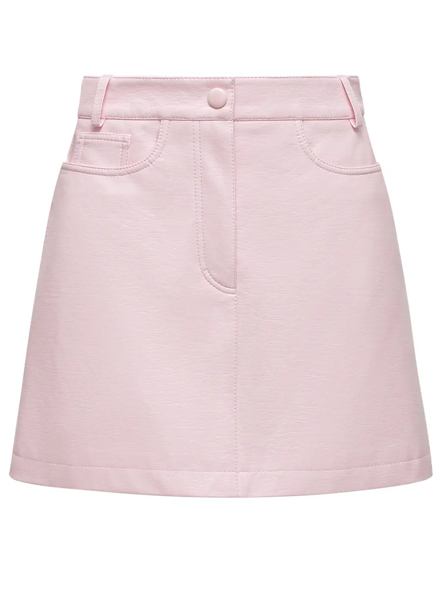 Юбка из экокожи