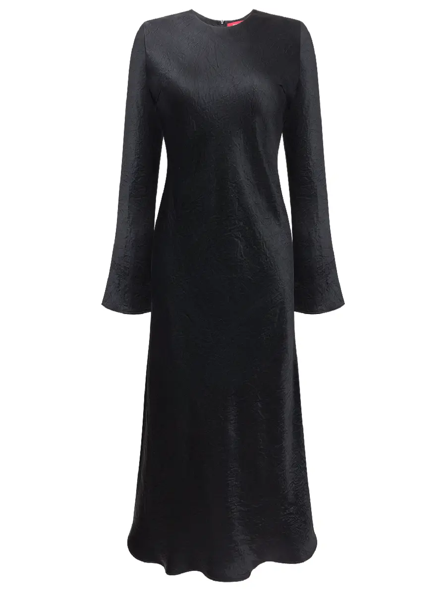 Платье из жатого атласа