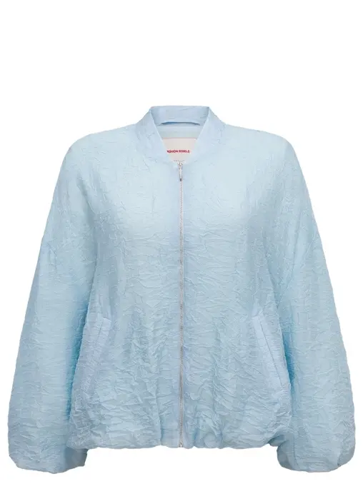 Бомбер из жатой вискозы FASHION REBELS