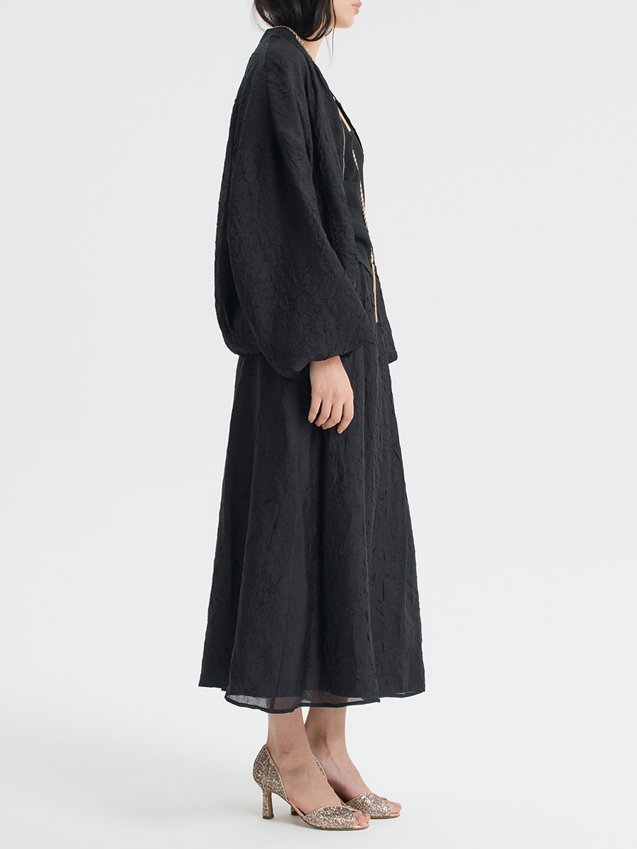 Бомбер из жатой вискозы