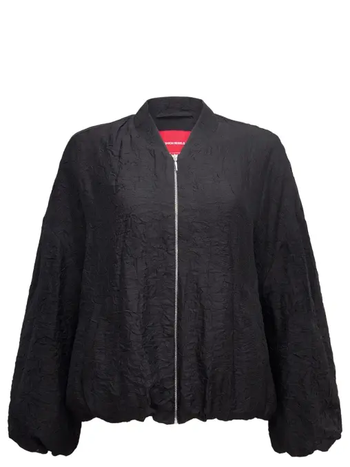 Бомбер из жатой вискозы FASHION REBELS