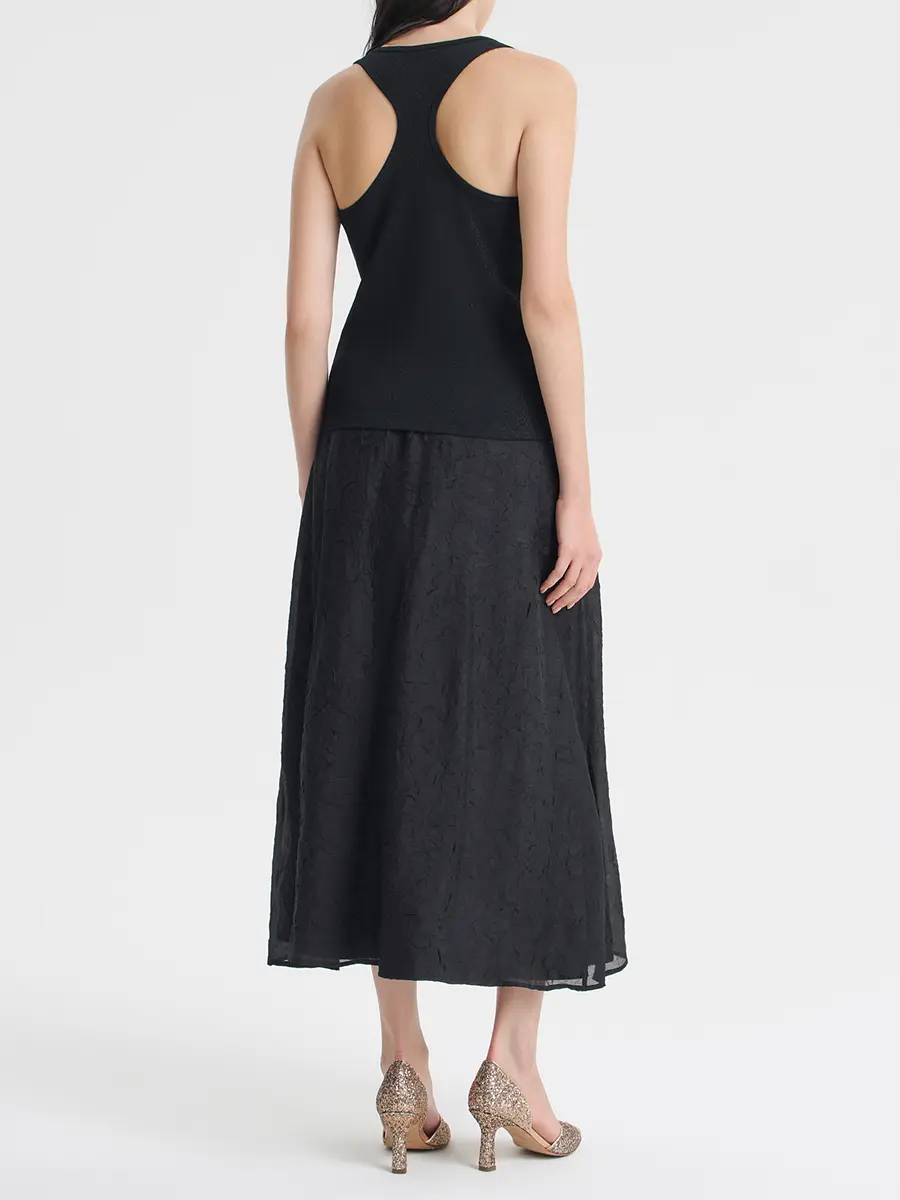 Юбка из жатой вискозы