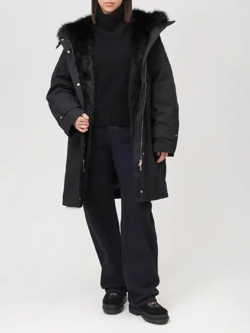 Парка пуховая с мехом MONCLER