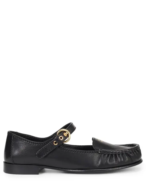 Лоферы кожаные MIU MIU