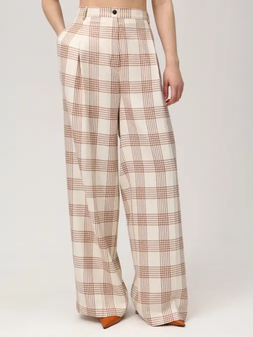 Брюки в клетку KITON