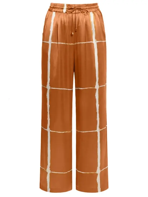 Брюки шелковые KITON