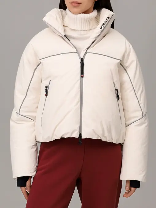 Пуховик однотонный MONCLER