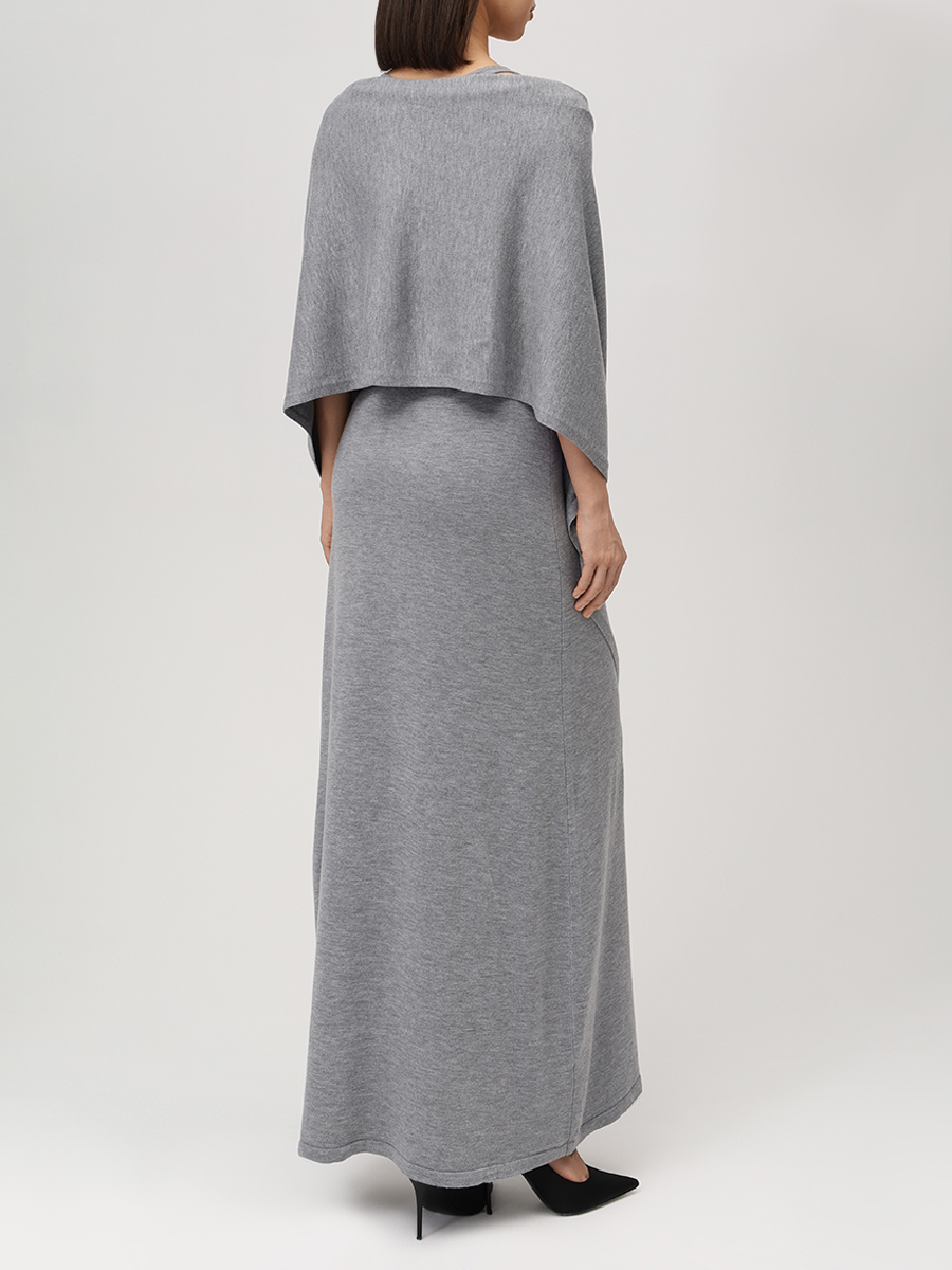 Платье с накидкой "Городской ритм"