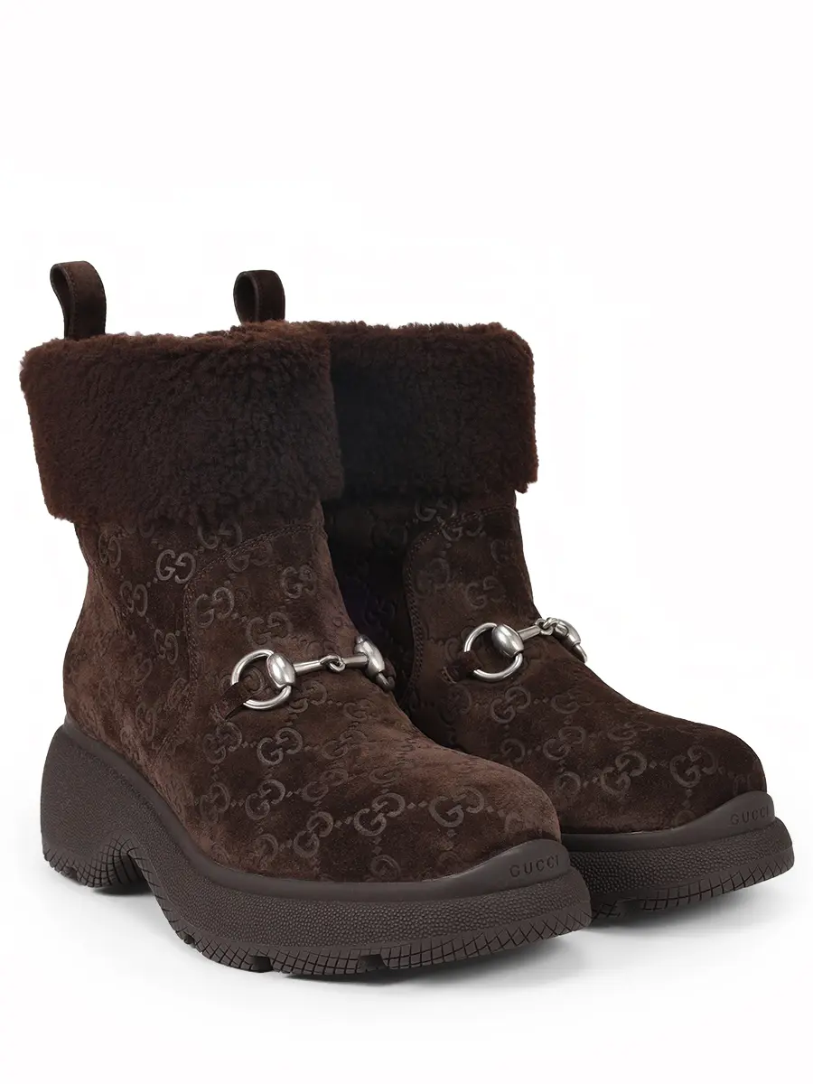 Ботинки замшевые на меху