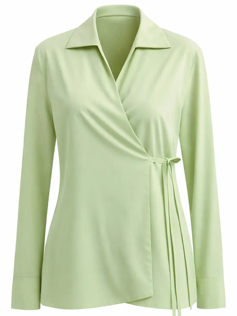 Блуза однотонная