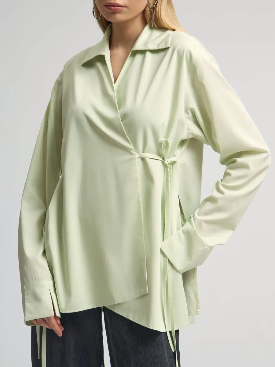 Блуза однотонная