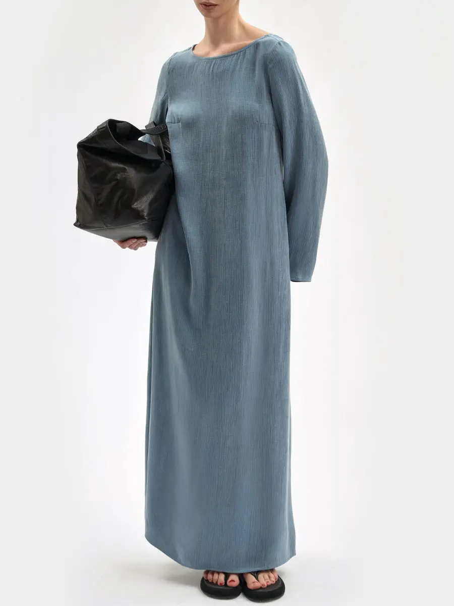 Платье однотонное