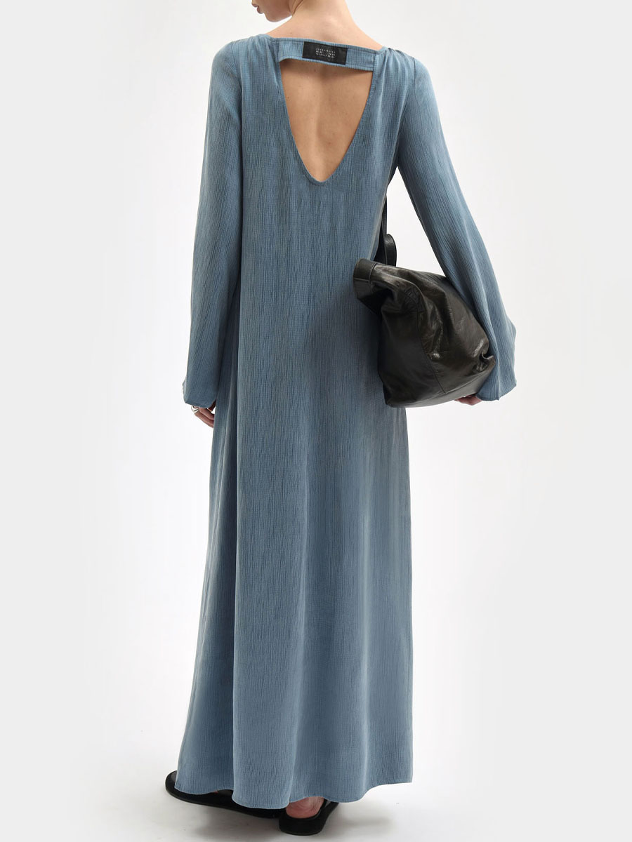 Платье однотонное