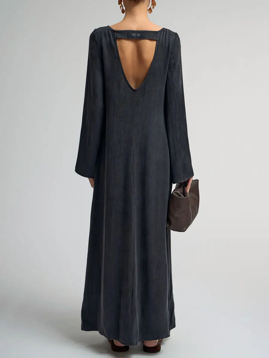 Платье однотонное