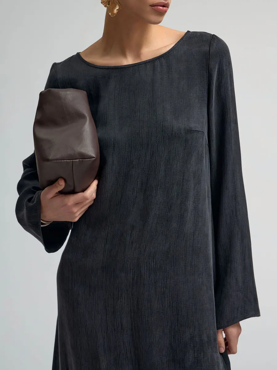 Платье однотонное