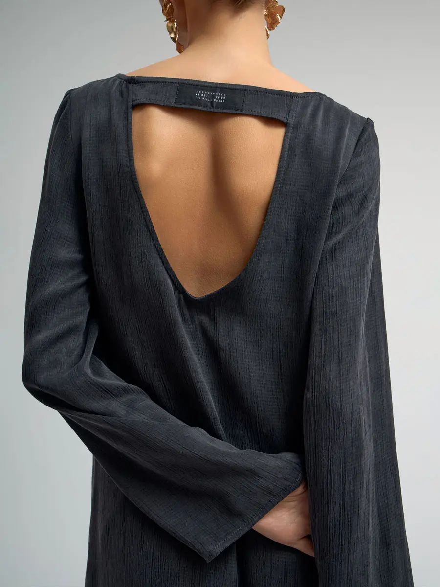 Платье однотонное