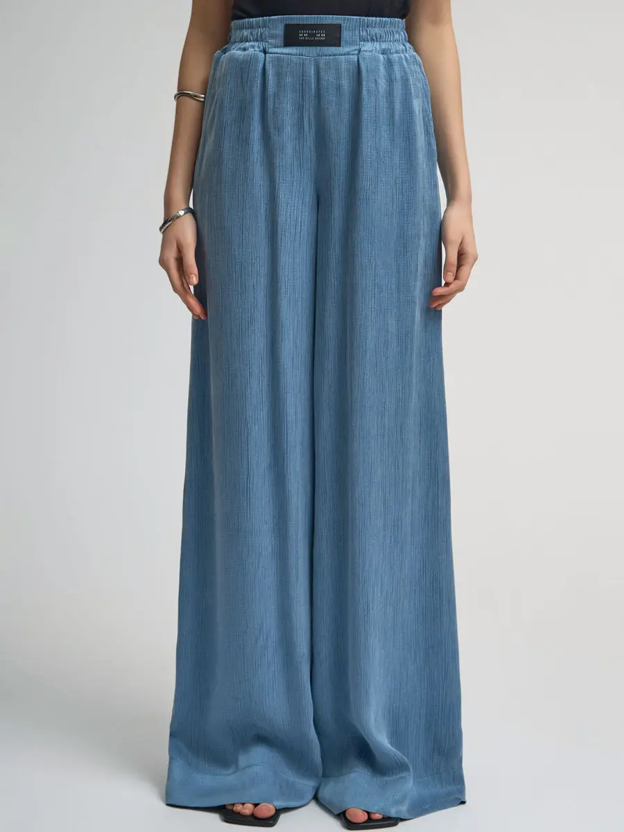 Брюки однотонные