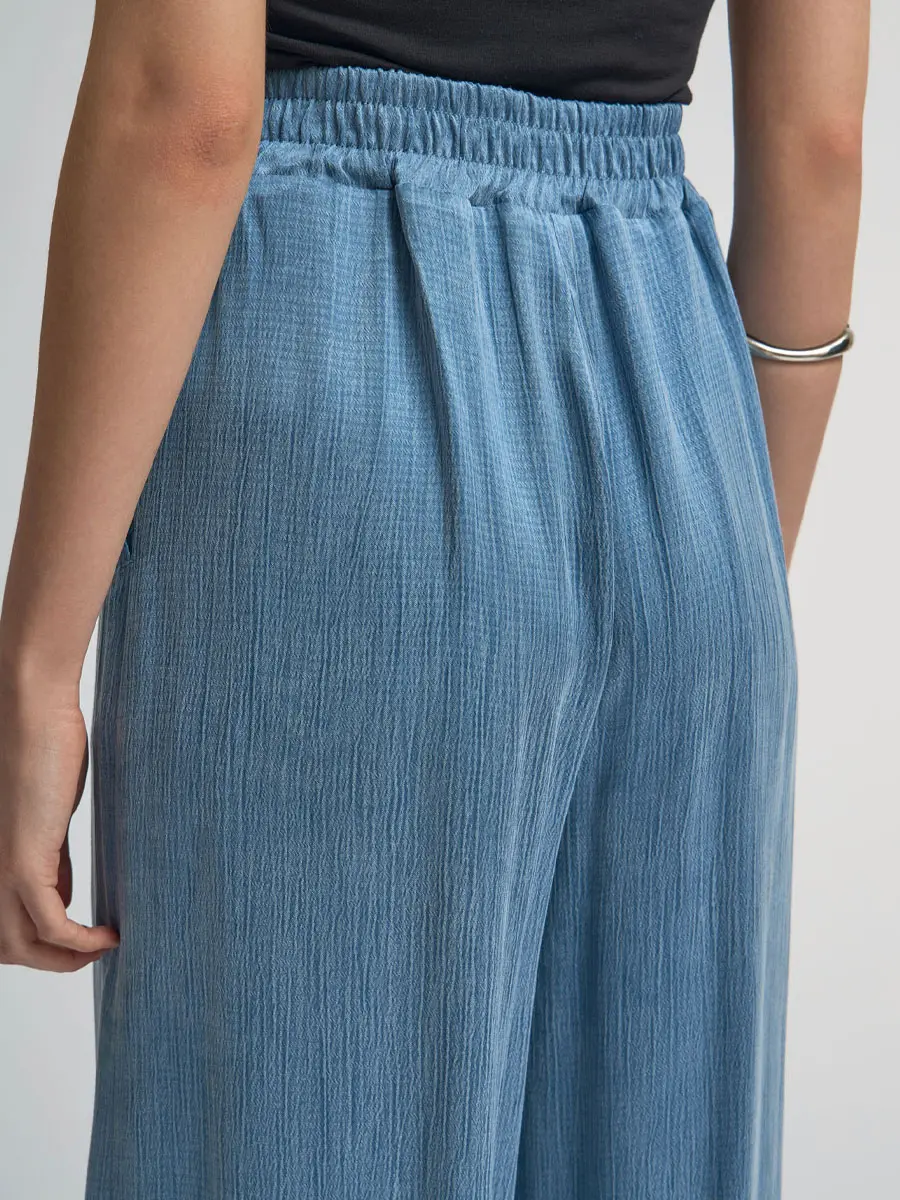 Брюки однотонные