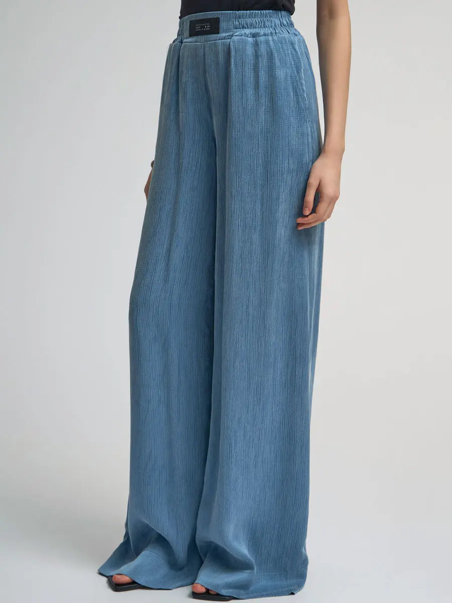 Брюки однотонные