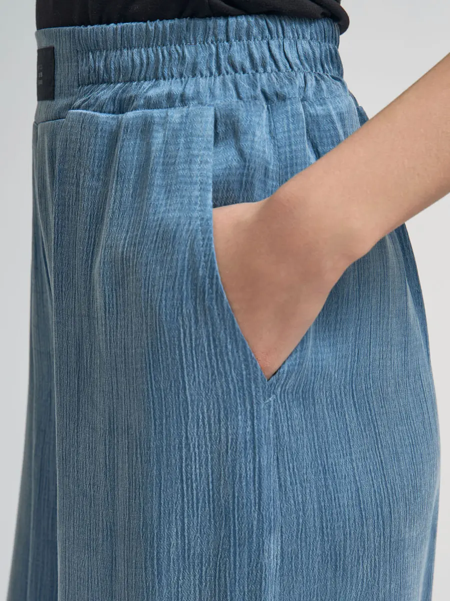 Брюки однотонные