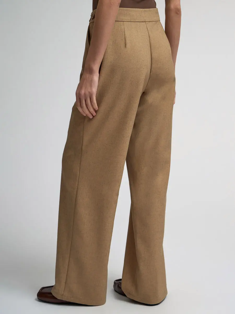 Брюки однотонные