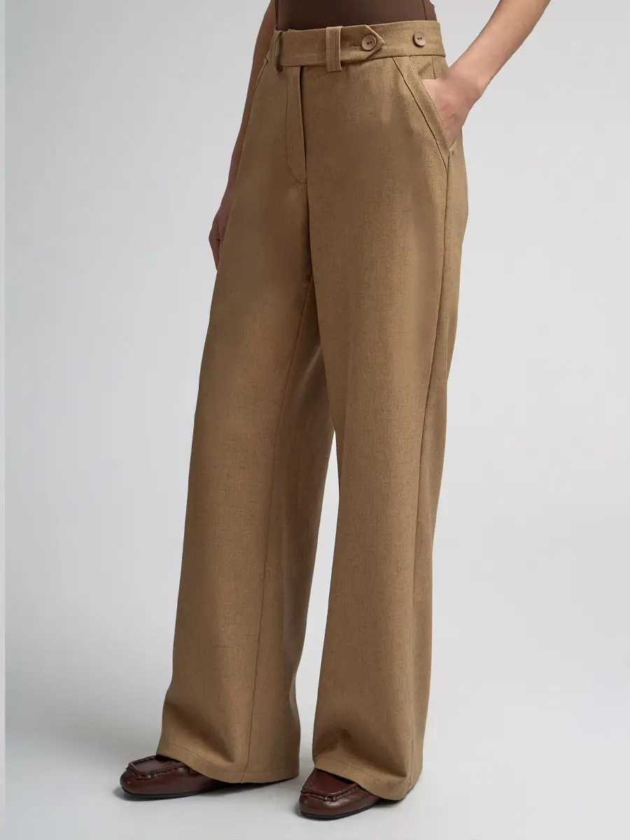 Брюки однотонные